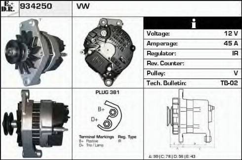 EDR 934250 - Alternatore autozon.pro