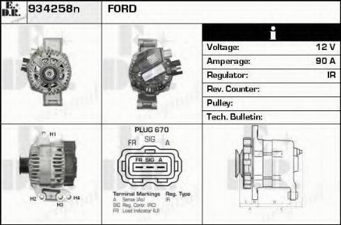 EDR 934258N - Alternatore autozon.pro