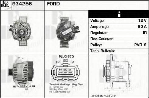 EDR 934258 - Alternatore autozon.pro