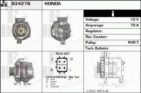 EDR 934276 - Alternatore autozon.pro