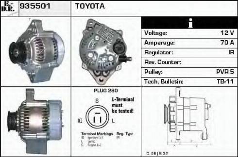 EDR 935501 - Alternatore autozon.pro