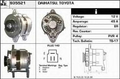 EDR 935521 - Alternatore autozon.pro