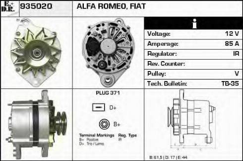 EDR 935020 - Alternatore autozon.pro