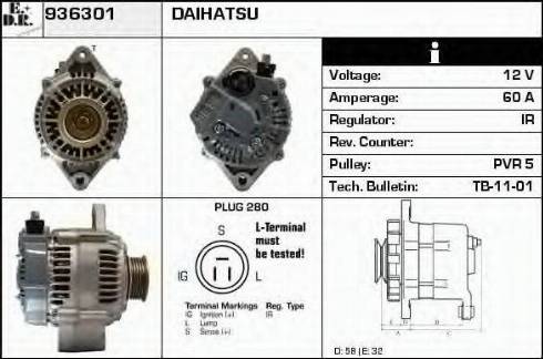 EDR 936301 - Alternatore autozon.pro