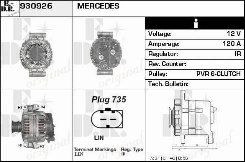 EDR 930926 - Alternatore autozon.pro