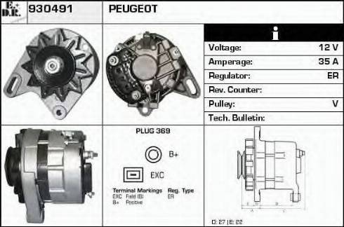 EDR 930491 - Alternatore autozon.pro