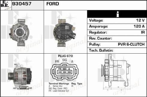 EDR 930457 - Alternatore autozon.pro