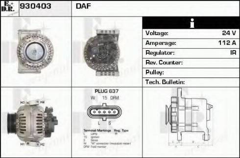 EDR 930403 - Alternatore autozon.pro