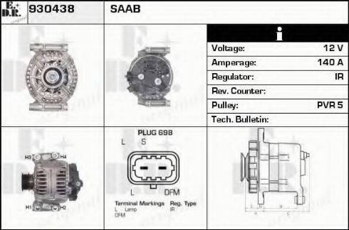 EDR 930438 - Alternatore autozon.pro