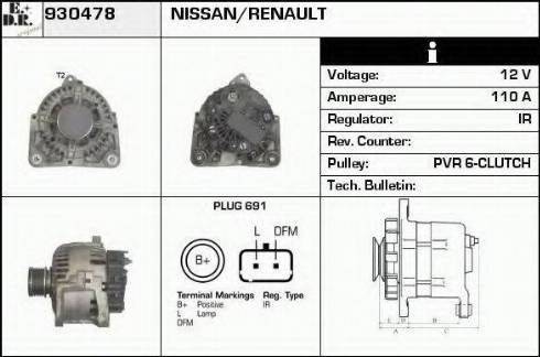 EDR 930478 - Alternatore autozon.pro