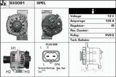 EDR 930091 - Alternatore autozon.pro