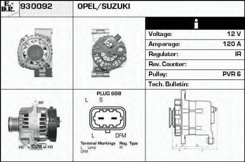 EDR 930092 - Alternatore autozon.pro