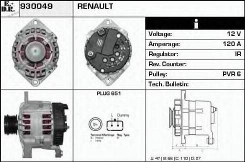 EDR 930049 - Alternatore autozon.pro