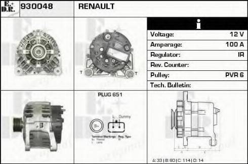 EDR 930048 - Alternatore autozon.pro