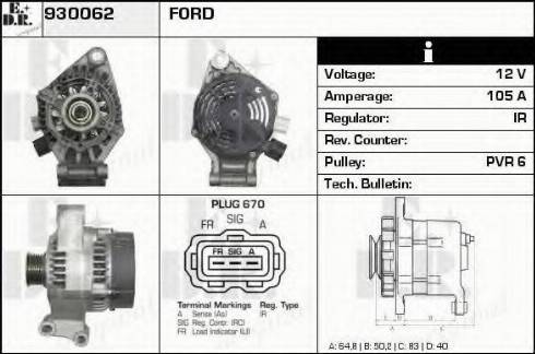 EDR 930062 - Alternatore autozon.pro