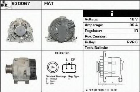 EDR 930067 - Alternatore autozon.pro