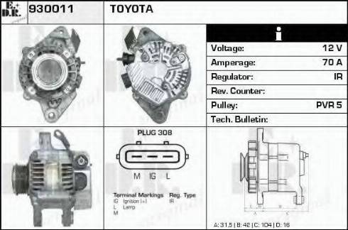 EDR 930011 - Alternatore autozon.pro