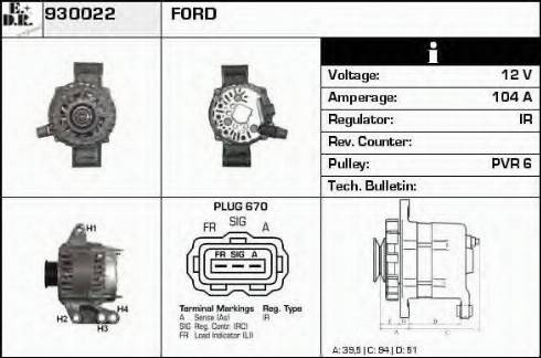 EDR 930022 - Alternatore autozon.pro