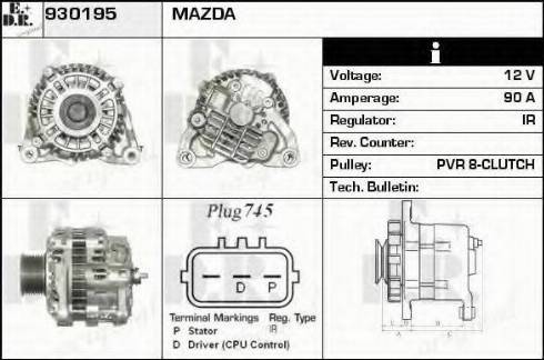 EDR 930195 - Alternatore autozon.pro