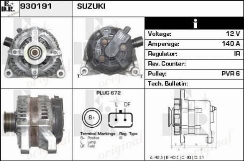 EDR 930191 - Alternatore autozon.pro