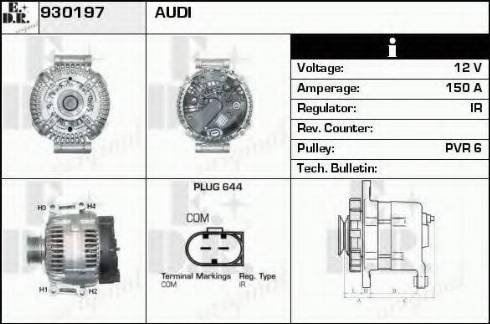 EDR 930197 - Alternatore autozon.pro