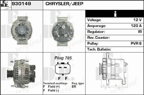 EDR 930149 - Alternatore autozon.pro