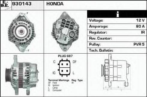 EDR 930143 - Alternatore autozon.pro