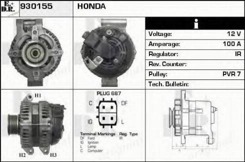 EDR 930155 - Alternatore autozon.pro