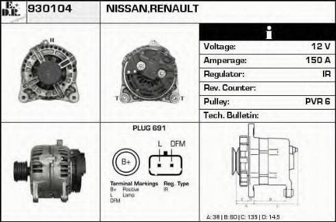 EDR 930104 - Alternatore autozon.pro