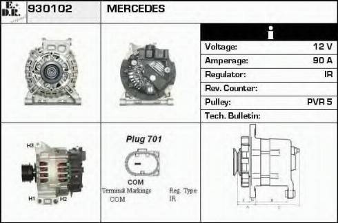 EDR 930102 - Alternatore autozon.pro