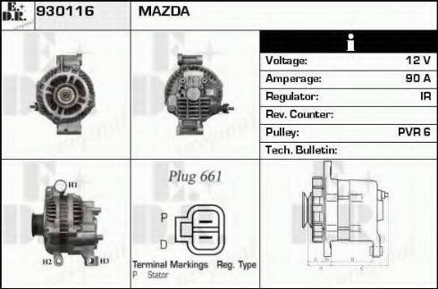 EDR 930116 - Alternatore autozon.pro