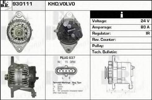 EDR 930111 - Alternatore autozon.pro