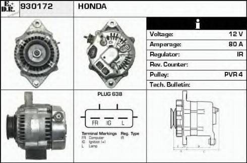 EDR 930172 - Alternatore autozon.pro