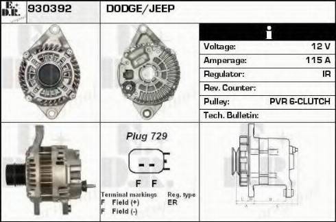 EDR 930392 - Alternatore autozon.pro