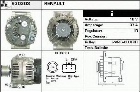 EDR 930303 - Alternatore autozon.pro