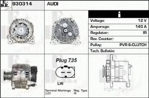 EDR 930314 - Alternatore autozon.pro