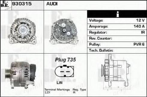 EDR 930315 - Alternatore autozon.pro