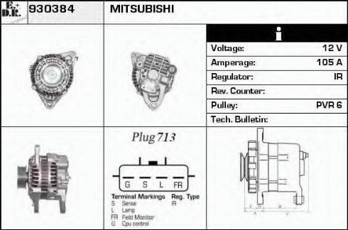 EDR 930384 - Alternatore autozon.pro