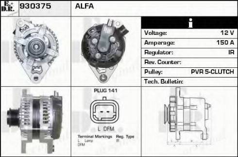 EDR 930375 - Alternatore autozon.pro