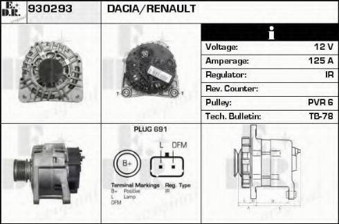 EDR 930293 - Alternatore autozon.pro