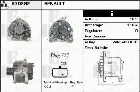 EDR 930292 - Alternatore autozon.pro