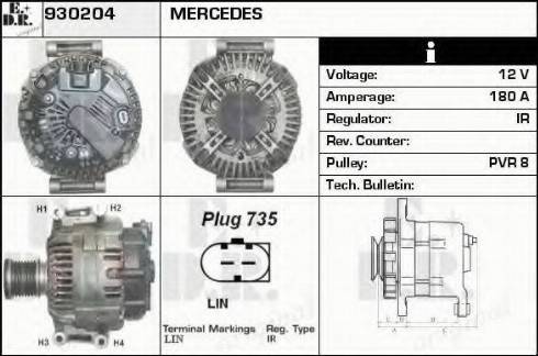 EDR 930204 - Alternatore autozon.pro