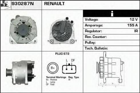 EDR 930287N - Alternatore autozon.pro