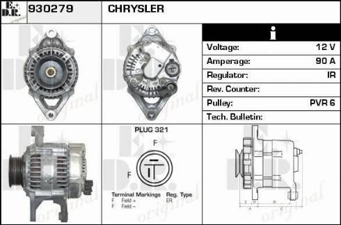 EDR 930279 - Alternatore autozon.pro