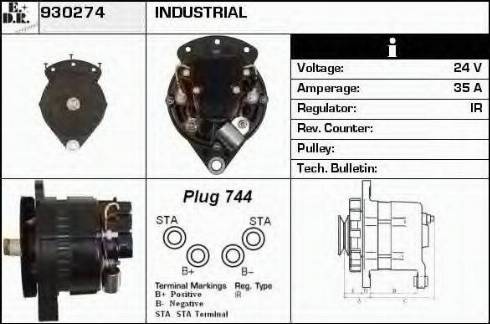 EDR 930274 - Alternatore autozon.pro