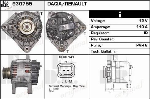 EDR 930755 - Alternatore autozon.pro