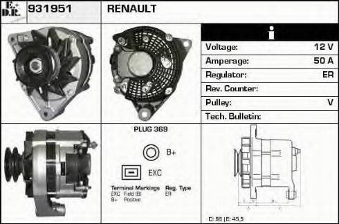 EDR 931951 - Alternatore autozon.pro