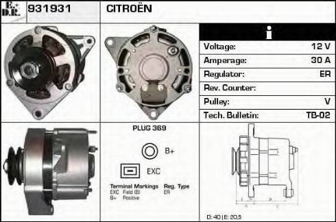 EDR 931931 - Alternatore autozon.pro