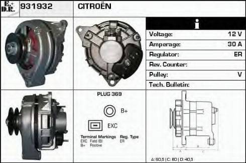 EDR 931932 - Alternatore autozon.pro