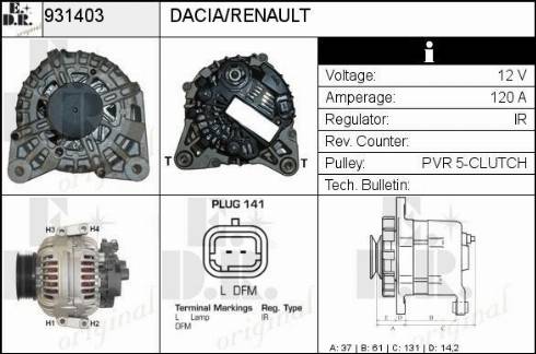 EDR 931403 - Alternatore autozon.pro